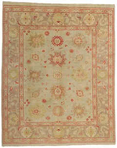 Neuer Contemporary Oushak-Teppich mit traditionellem Stil