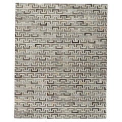 New Contemporary Patchwork Cowhide Rug with Modern Style 