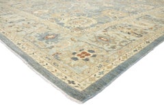 New Contemporary Persian Sultanabad Rug with Modern Coastal Style