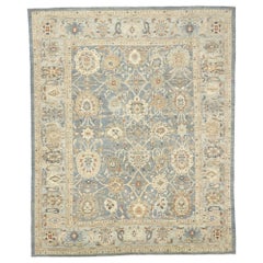 New Contemporary Persian Sultanabad Rug with Modern Coastal Style