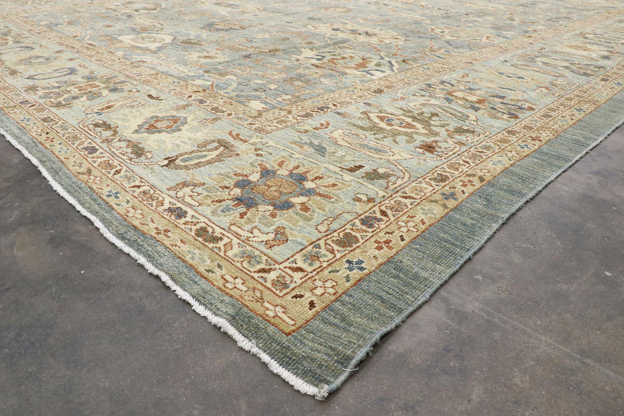 Wool New Contemporary Persian Sultanabad Rug with Modern Style For Sale