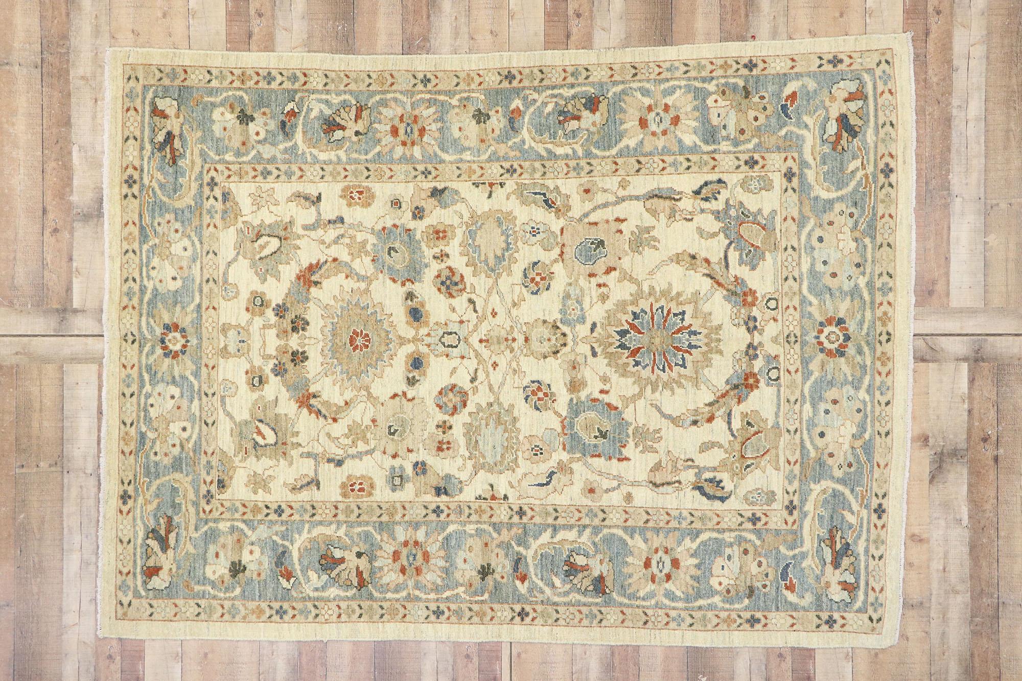 New Contemporary Persian Sultanabad Rug with Modern Style For Sale 2