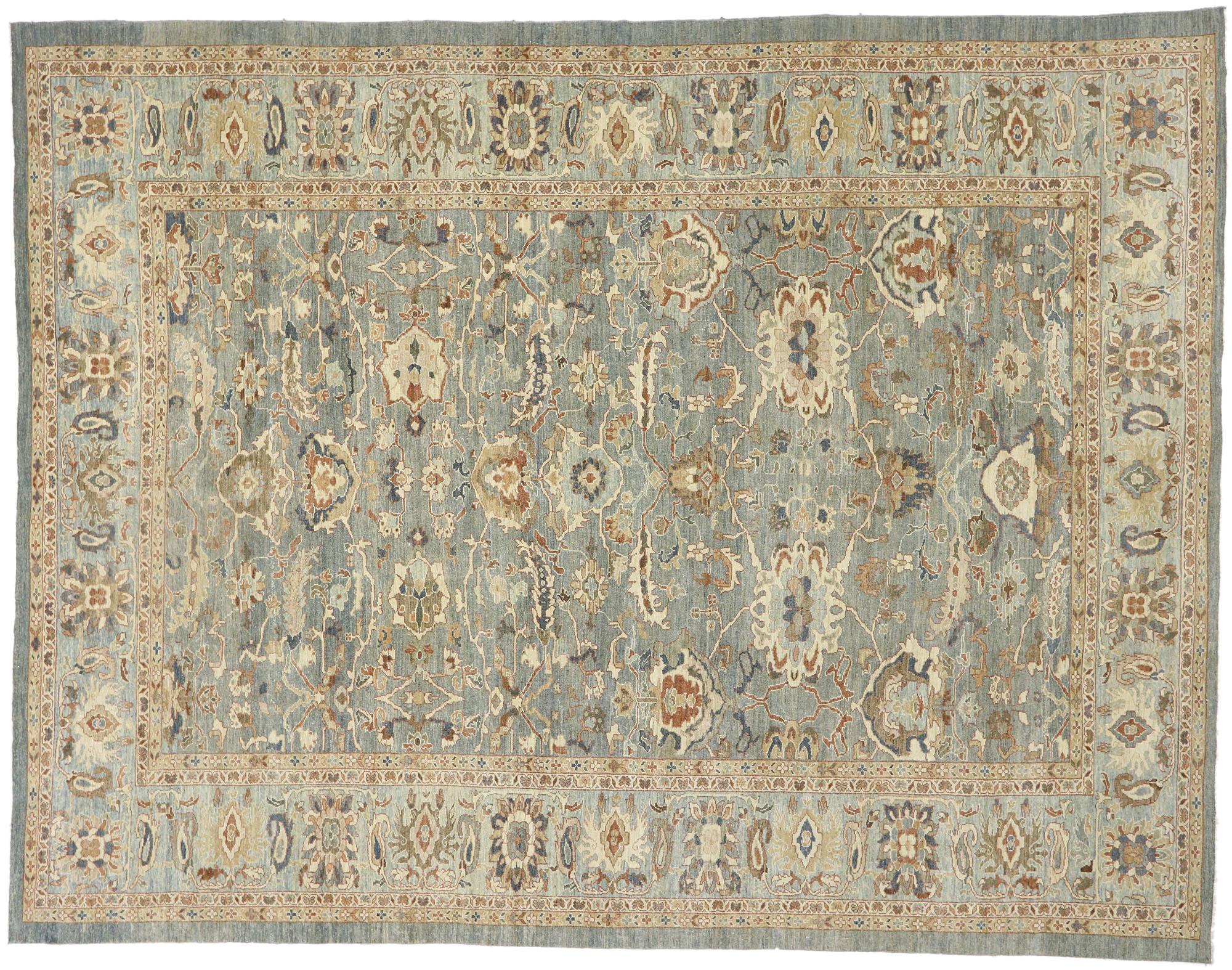 Zeitgenössischer persischer Sultanabad-Teppich mit modernem Stil im Angebot 2