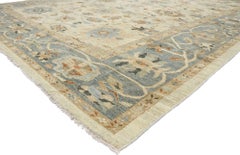 New Contemporary Persian Sultanabad Rug with Modern Transitional Style