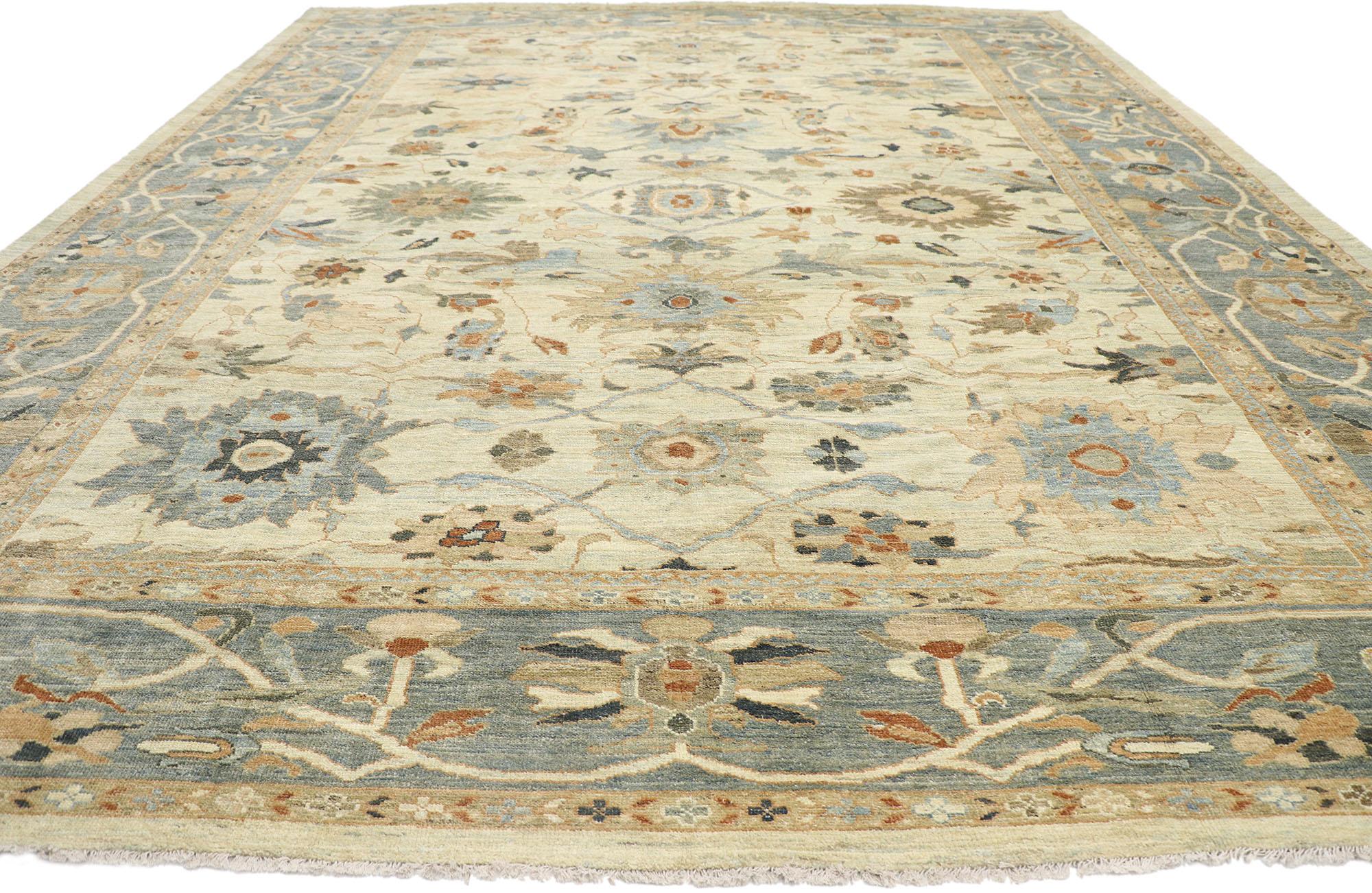 New Contemporary Persian Sultanabad Rug with Modern Transitional Style (Türkisch) im Angebot