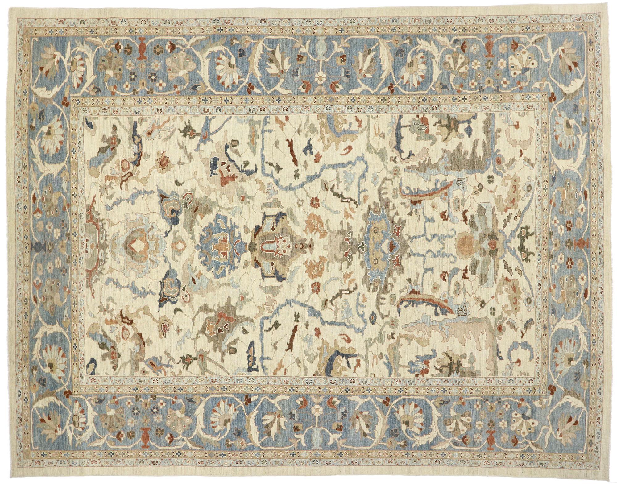 New Contemporary Persian Sultanabad Rug with Modern Transitional Style For Sale 3