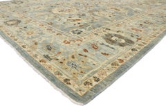 New Contemporary Persian Sultanabad Rug with Transitional Modern Style
