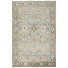 New Contemporary Persian Sultanabad Rug with Transitional Modern Style