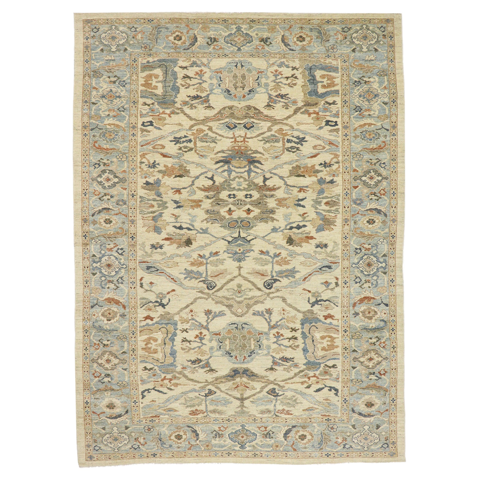 Nuovo tappeto persiano contemporaneo Sultanabad Rugs con stile moderno e di transizione