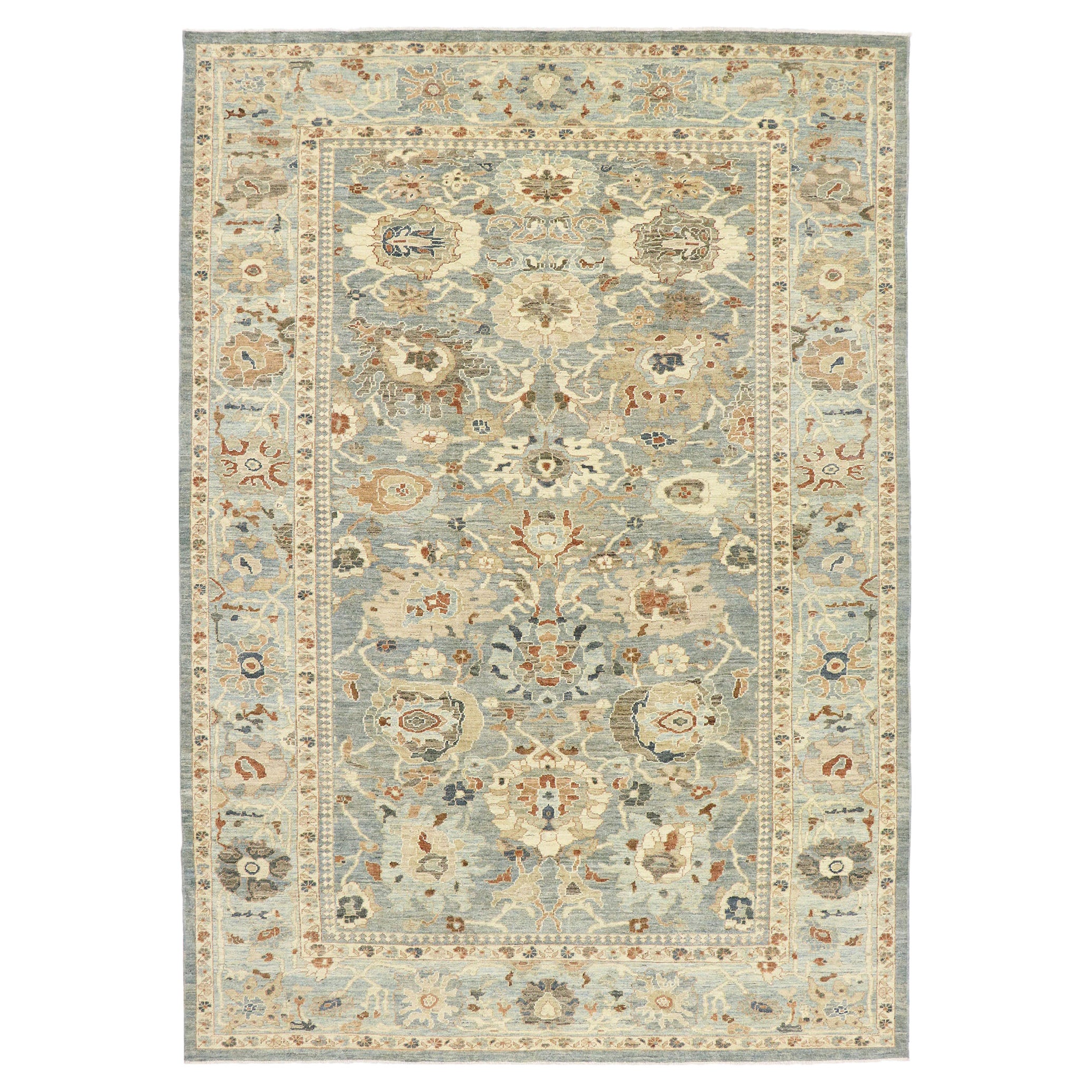 New Contemporary Persian Sultanabad Rug mit Transitional Modern Style
