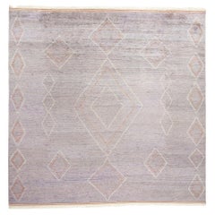 New Contemporary Purple Moroccan Rug, Tribal Enchantment Meets Boho Chic