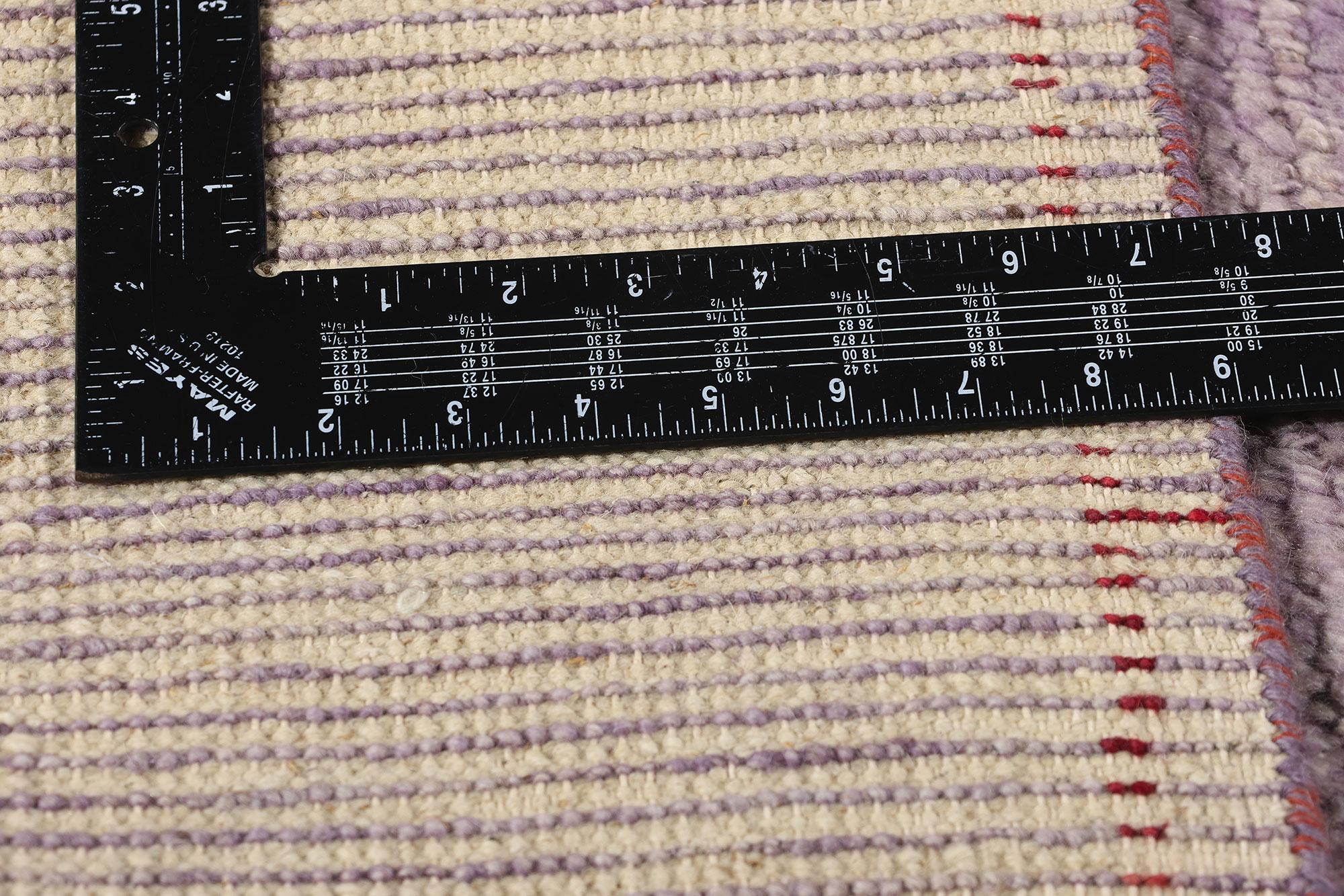 New Contemporary Purple Moroccan Rug, Tribal Enchantment Meets Cozy Boho Chic In New Condition For Sale In Dallas, TX