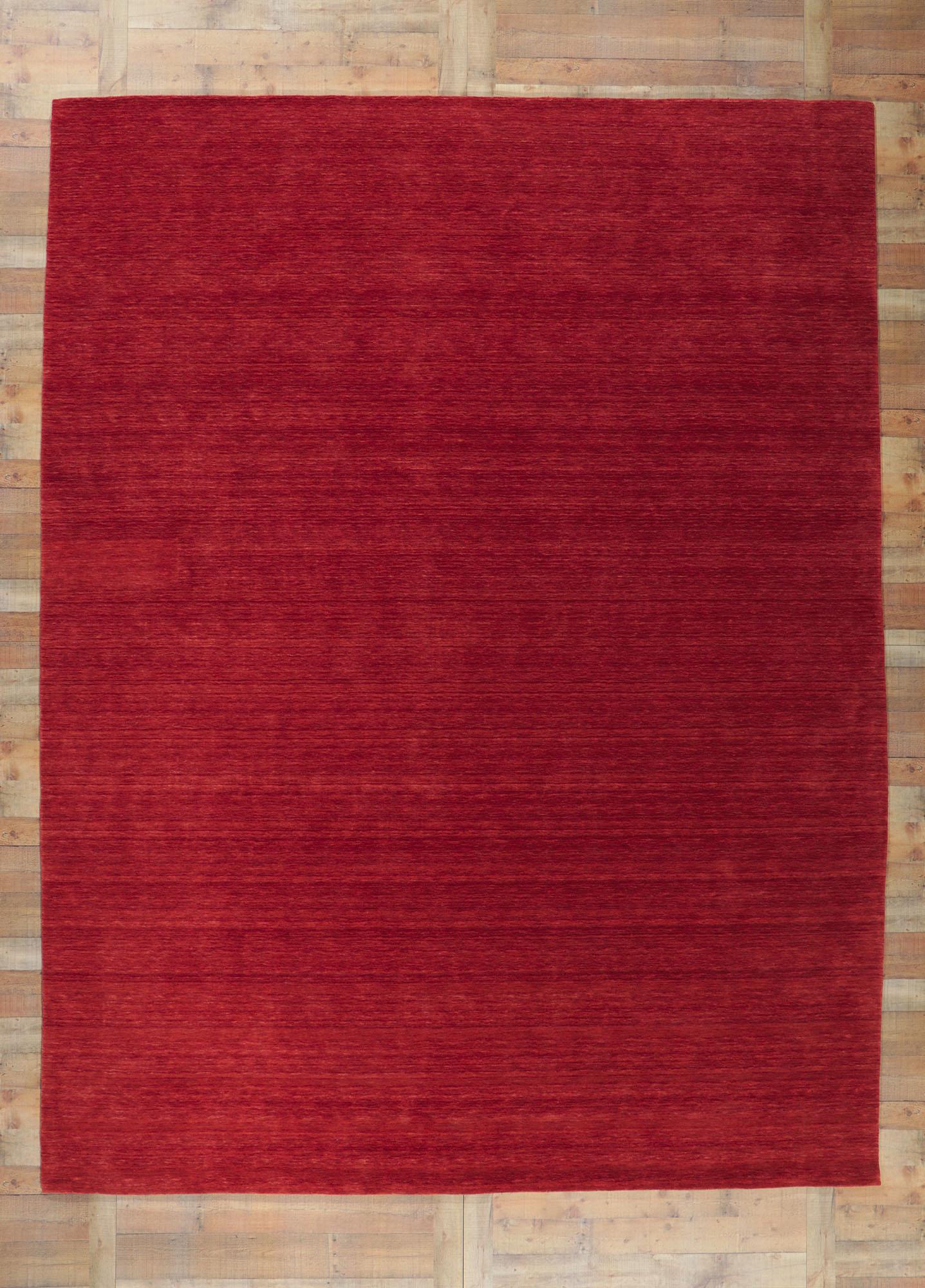 Nueva alfombra contemporánea roja de estilo moderno Otro en venta