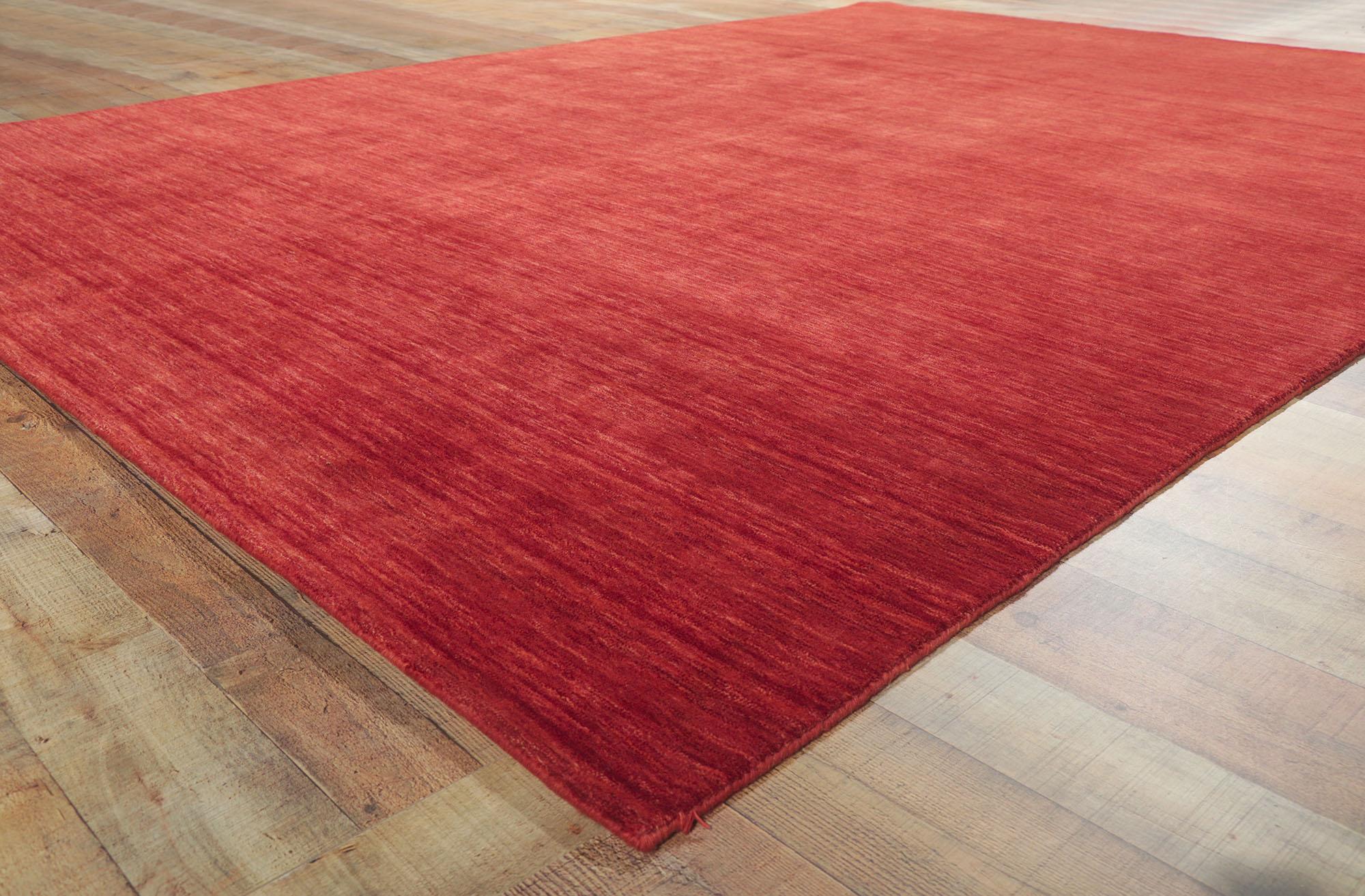 New Contemporary Red Area Rug mit Modern Style im Zustand „Neu“ im Angebot in Dallas, TX