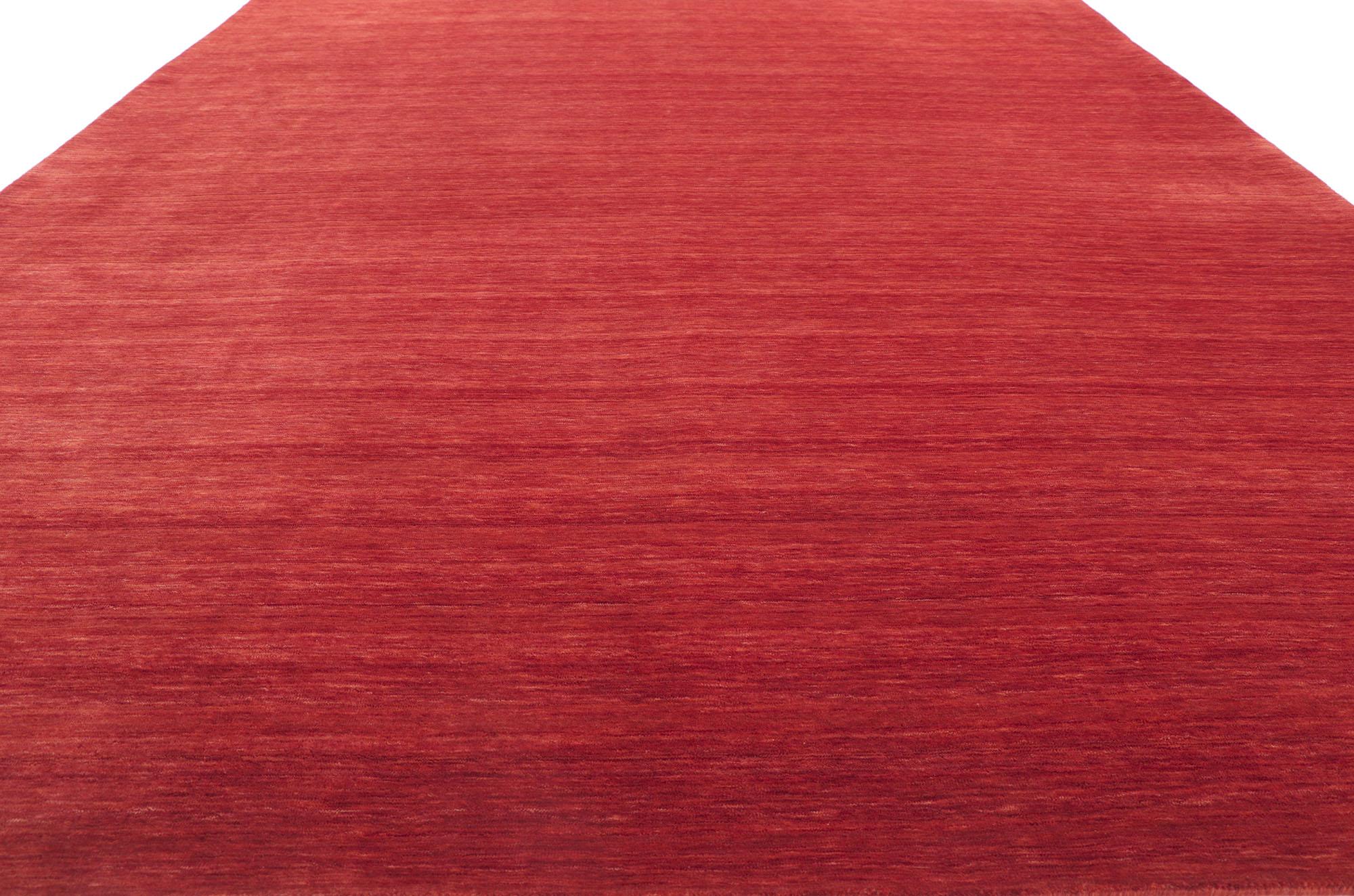 New Contemporary Red Area Rug with Modern Style In New Condition For Sale In Dallas, TX