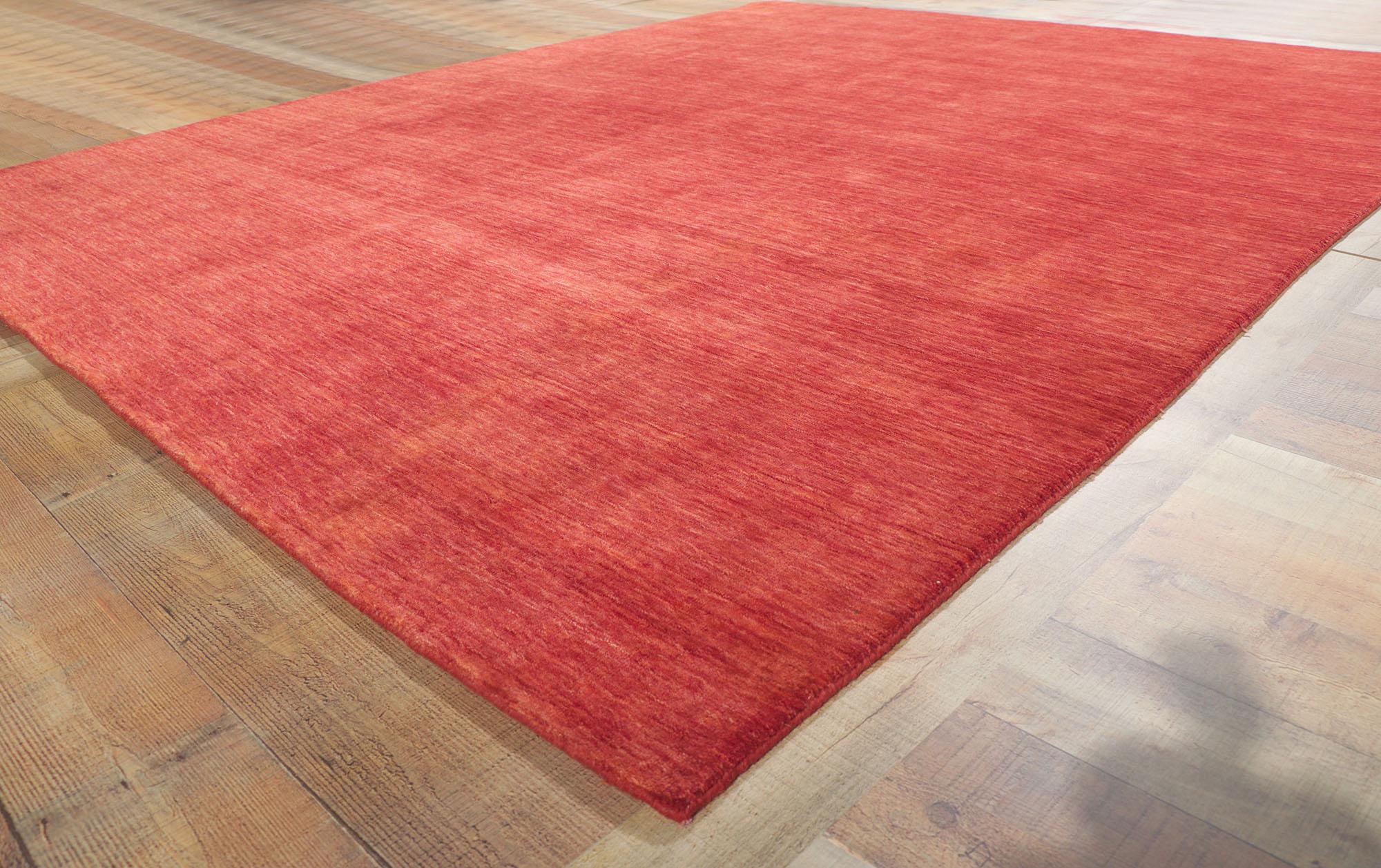 New Contemporary Red Area Rug mit Modern Style im Zustand „Neu“ im Angebot in Dallas, TX
