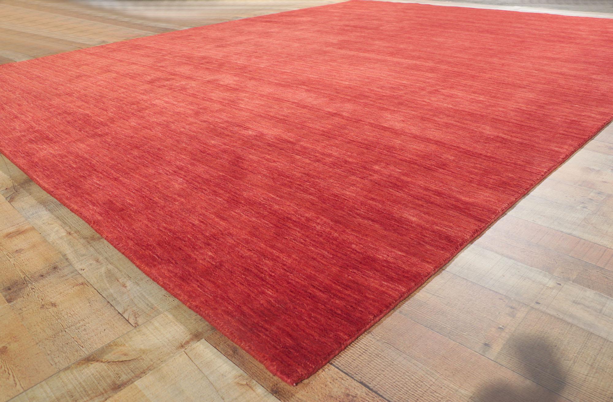 Other New Contemporary Red Area Rug with Modern Style For Sale