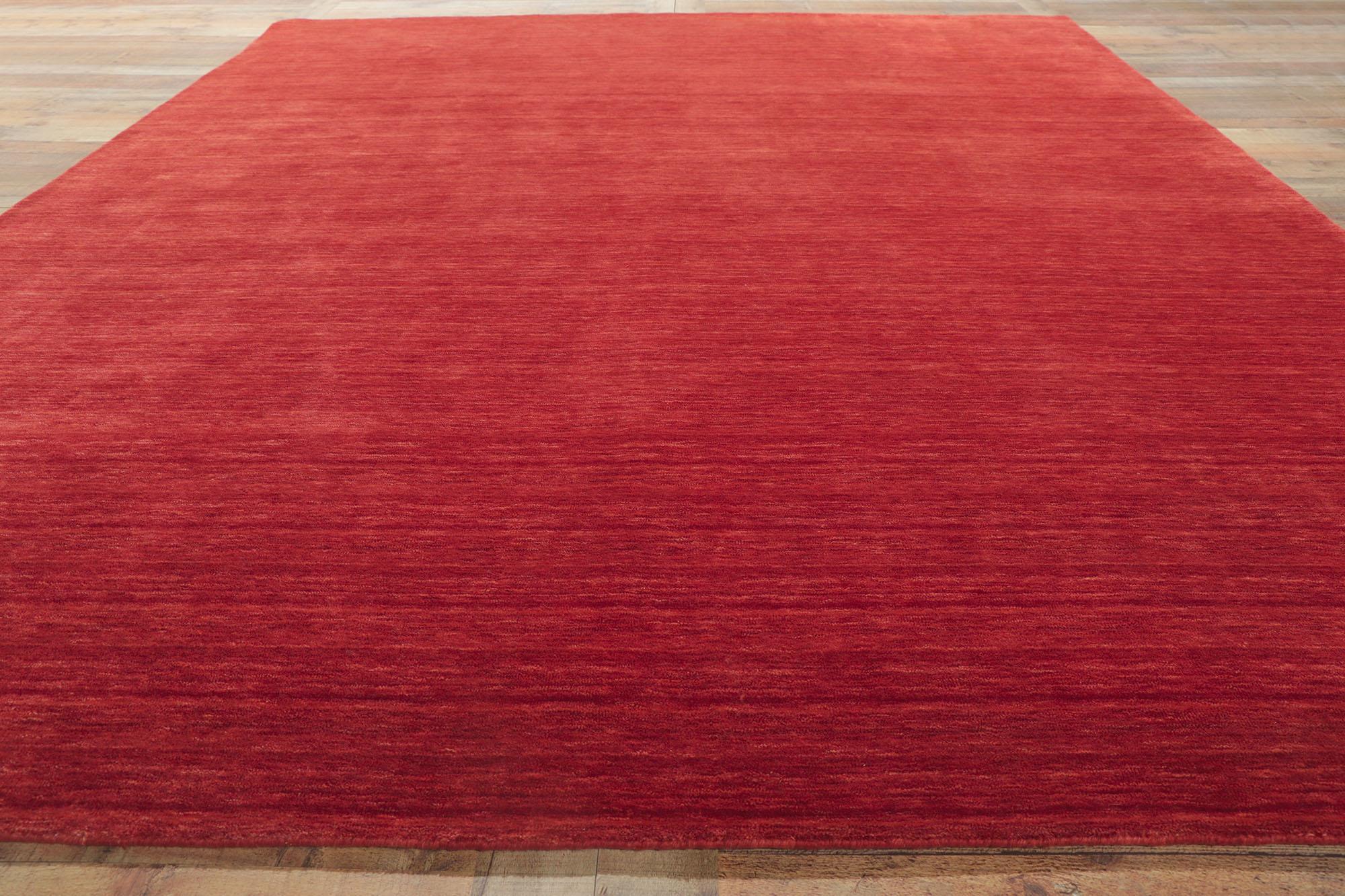 New Contemporary Red Area Rug mit Modern Style (21. Jahrhundert und zeitgenössisch) im Angebot