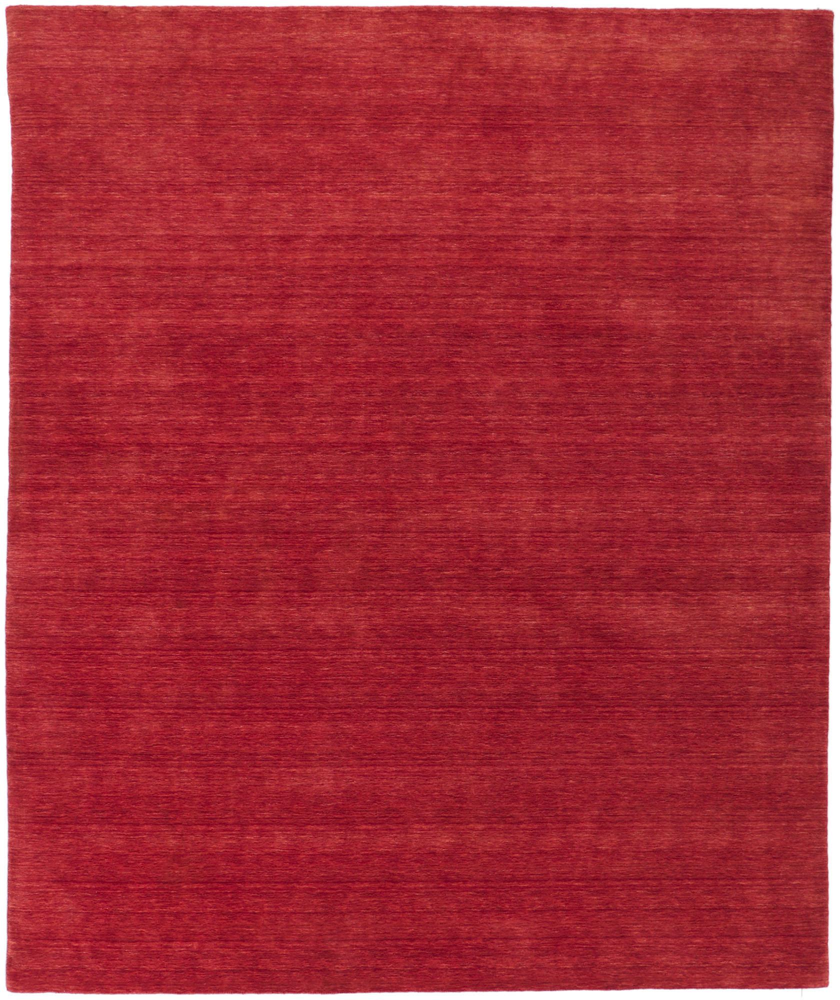 Wool New Contemporary Red Area Rug with Modern Style For Sale