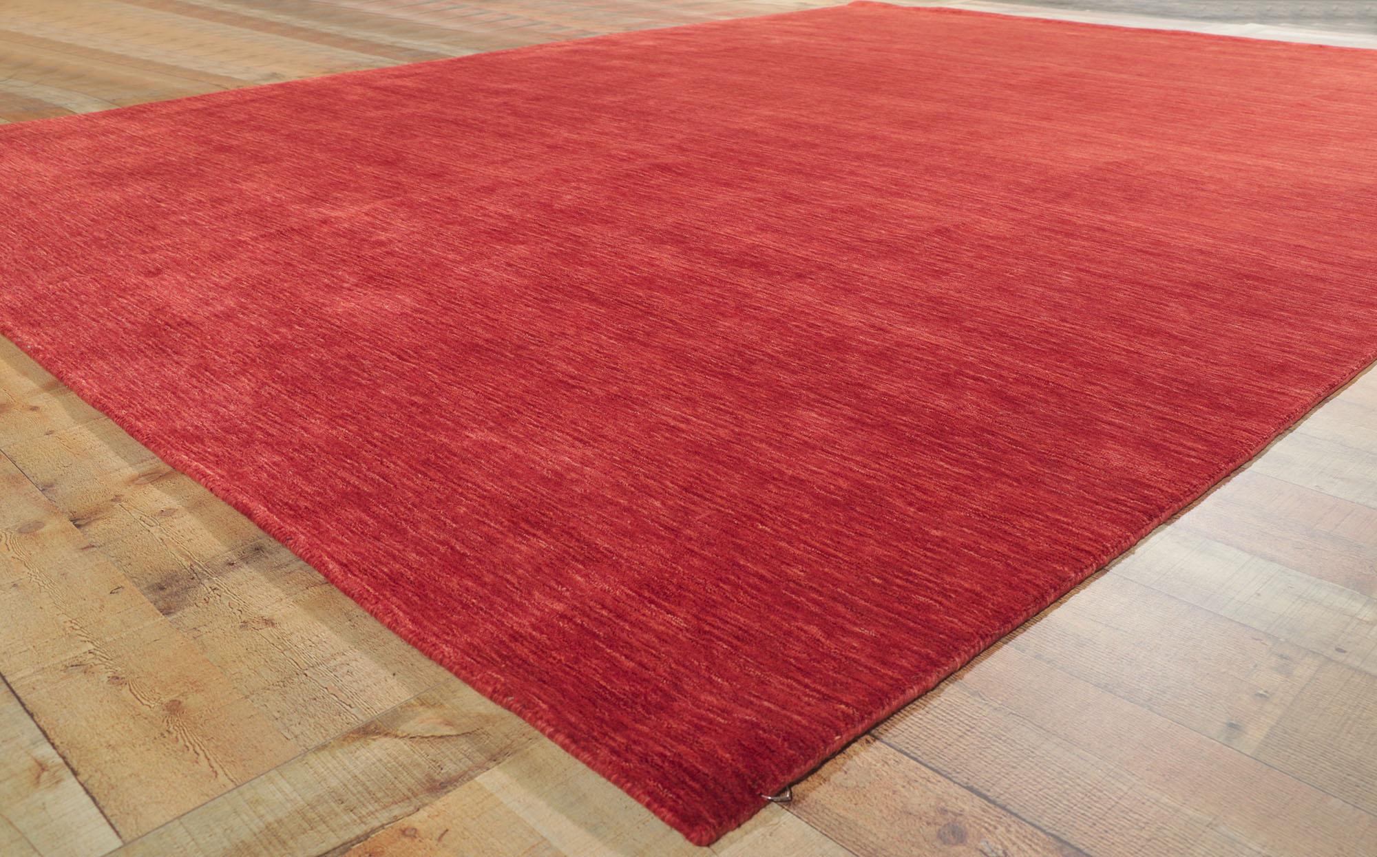 Nueva alfombra contemporánea roja de estilo moderno en venta 1