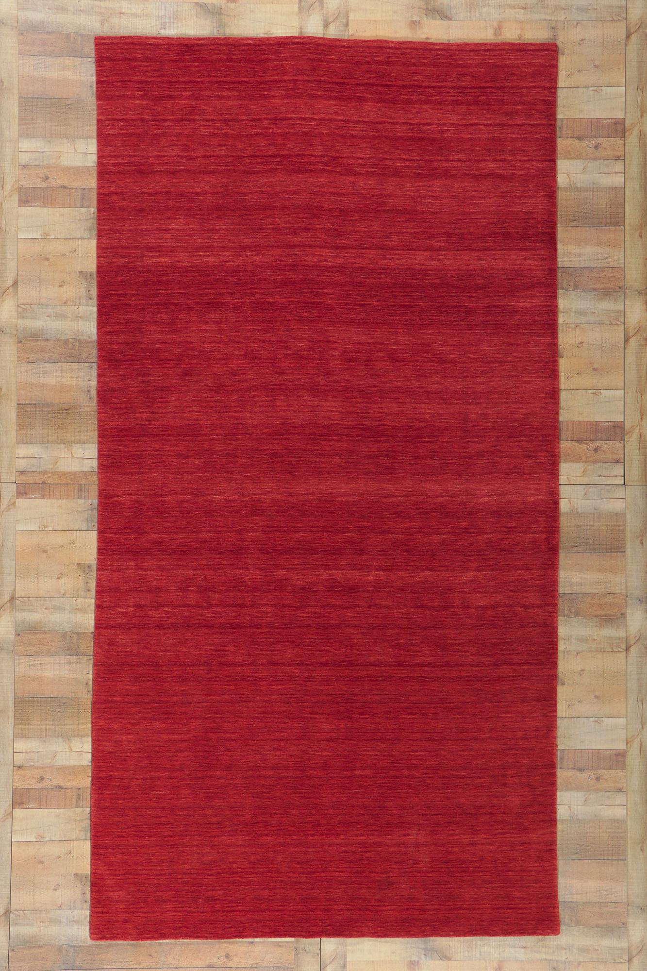 Other New Contemporary Red Gallery Rug For Sale