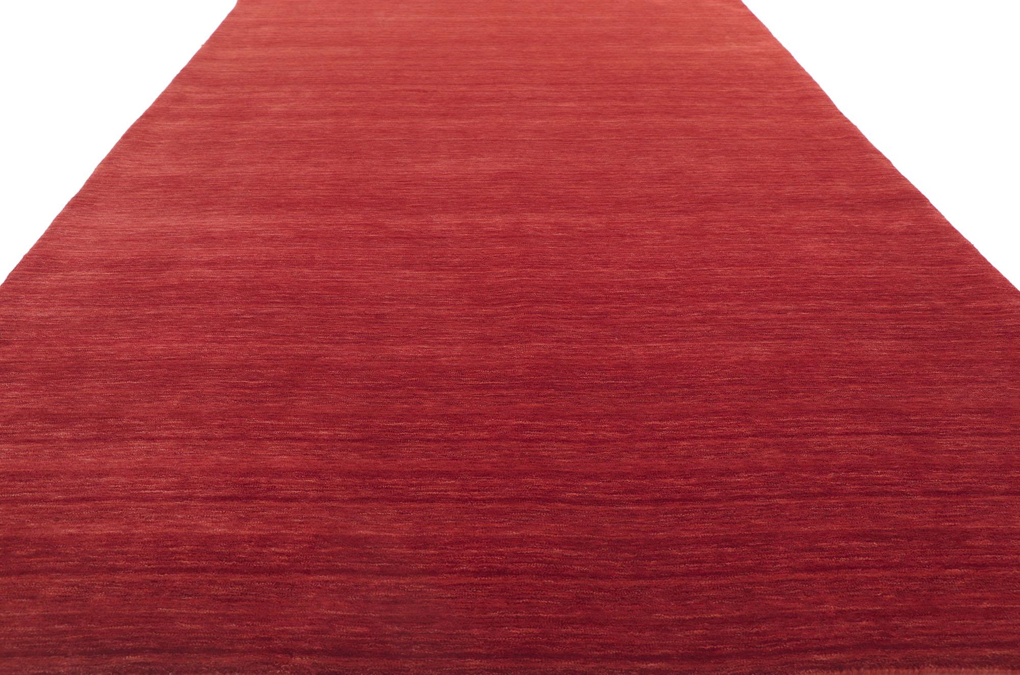 New Contemporary Red Gallery Rug In New Condition For Sale In Dallas, TX