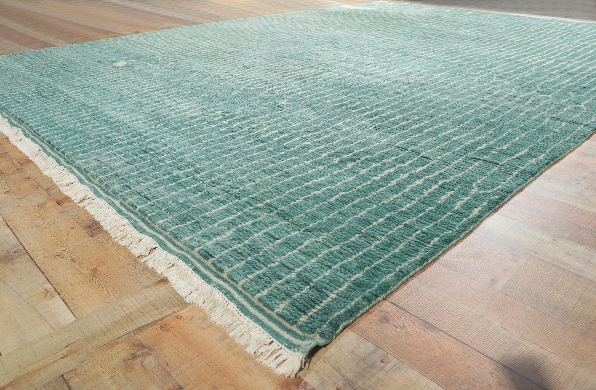 New Contemporary Room Size Moroccan Style Rug In New Condition For Sale In Dallas, TX