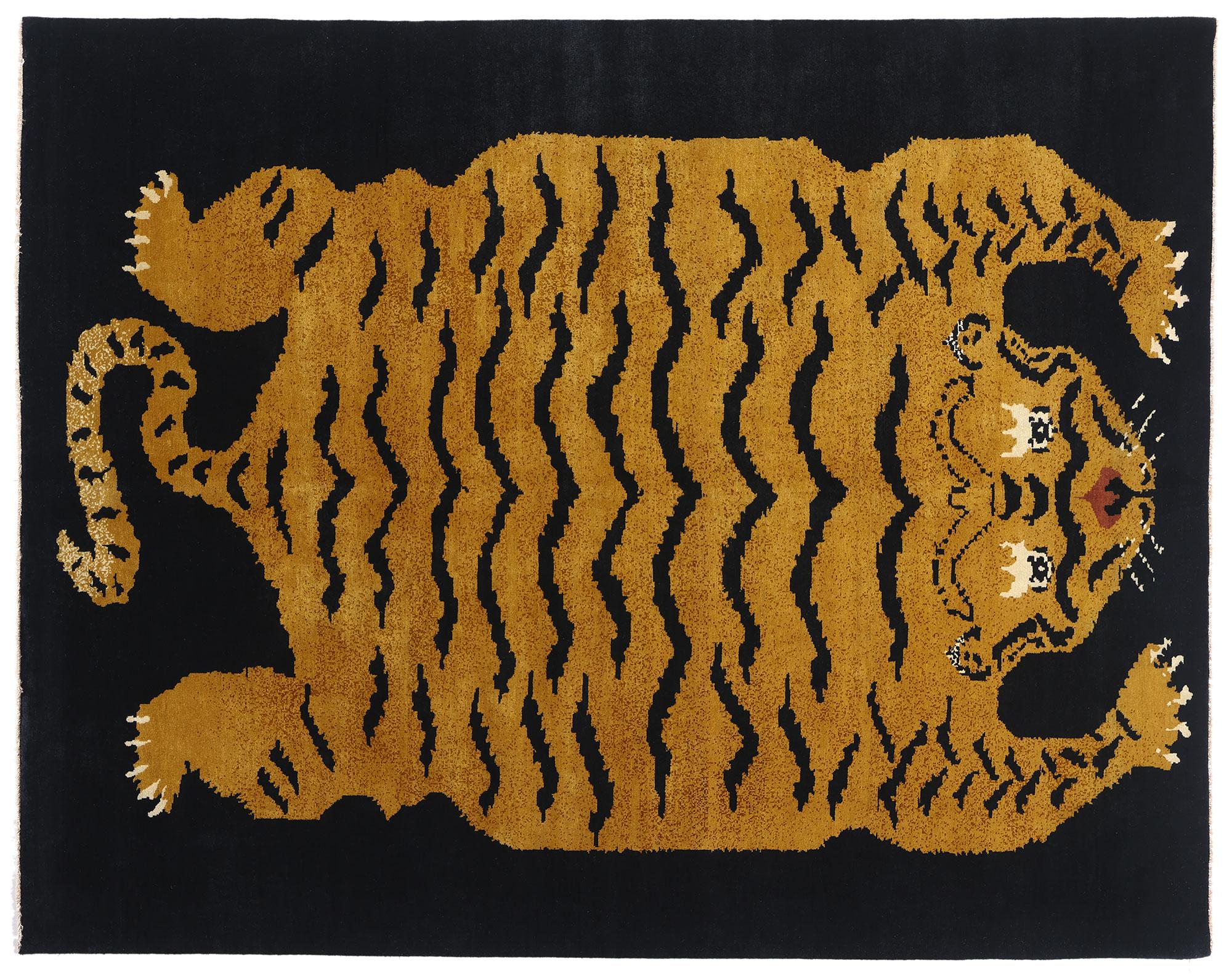 Nuovo tappeto tigrato reale tibetano contemporaneo con stile moderno in vendita 2