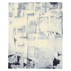 New Monochrome Contemporary Abstract Rug with Modern Expressionist Style (tapis abstrait contemporain monochrome de style expressionniste moderne)