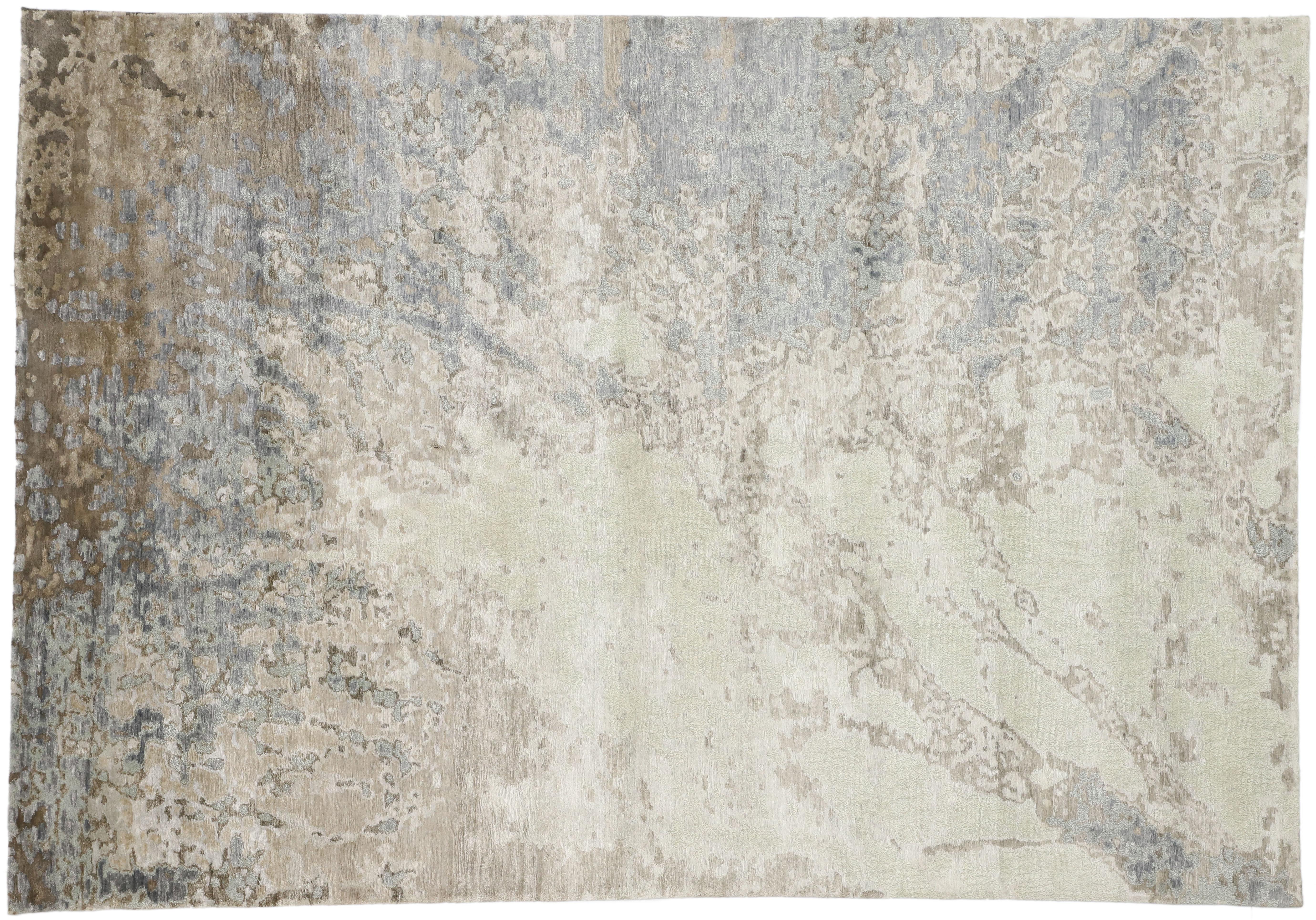 Nouveau tapis abstrait contemporain inspiré par Willem de Kooning en vente 1