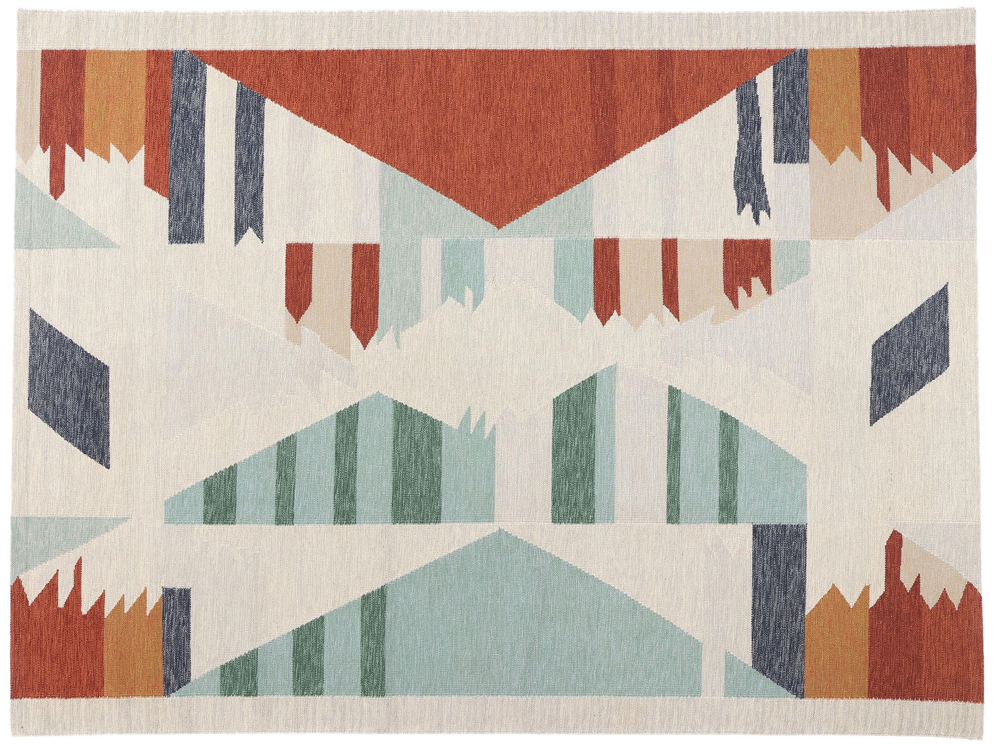 New Contemporary Scandinavian Swedish Inspired Kilim Rug, 09'00 x 12'00 For Sale 3