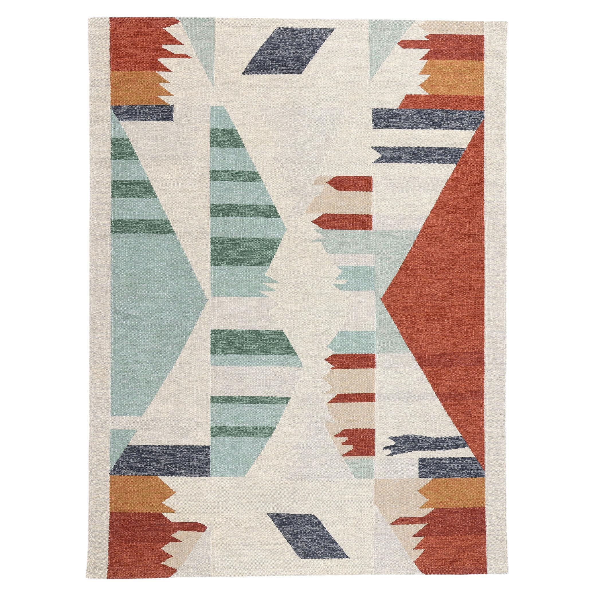 New Contemporary Scandinavian Swedish Inspired Kilim Rug, 09'00 x 12'00 For Sale