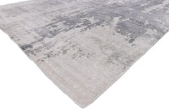 New Contemporary Silk Rug with Abstract Style Inspired by Willem de Kooning