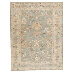 New Contemporary Soft Blue Persian Sultanabad Rug