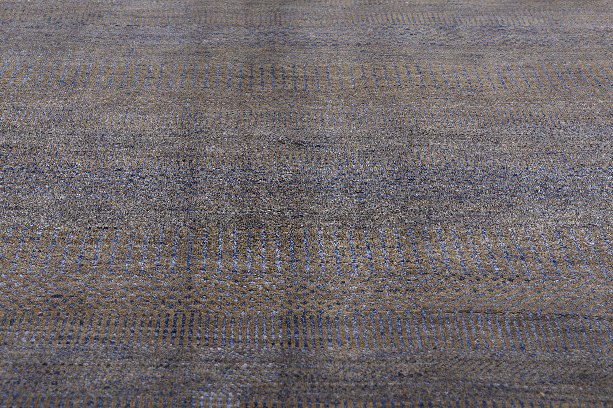 Whispers of Refinement: Transitional Wool & Silk Masterpiece of Subtle Prestige In New Condition For Sale In Dallas, TX