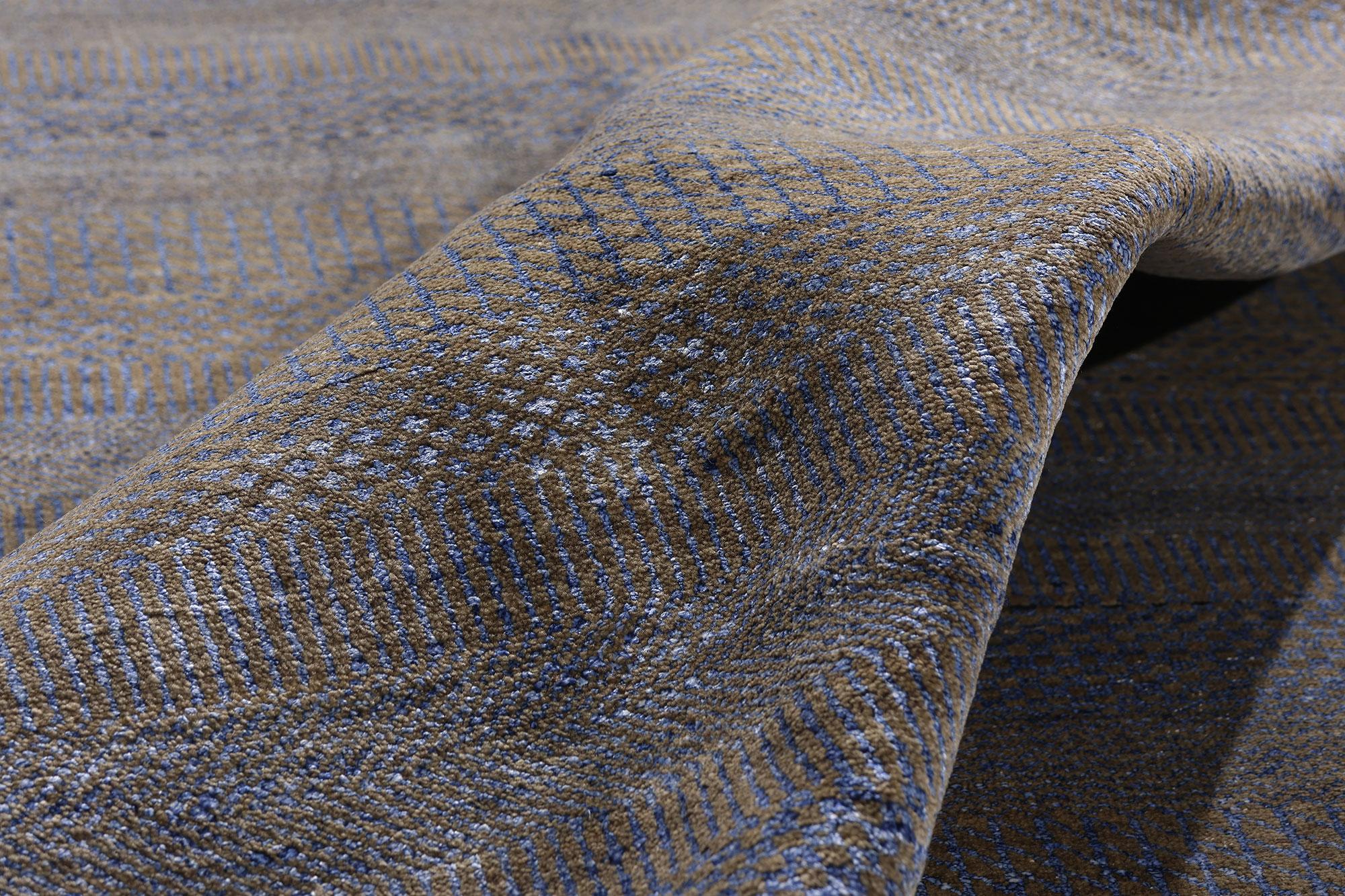 Whispers of Refinement: Transitional Wool & Silk Masterpiece of Subtle Prestige For Sale 2