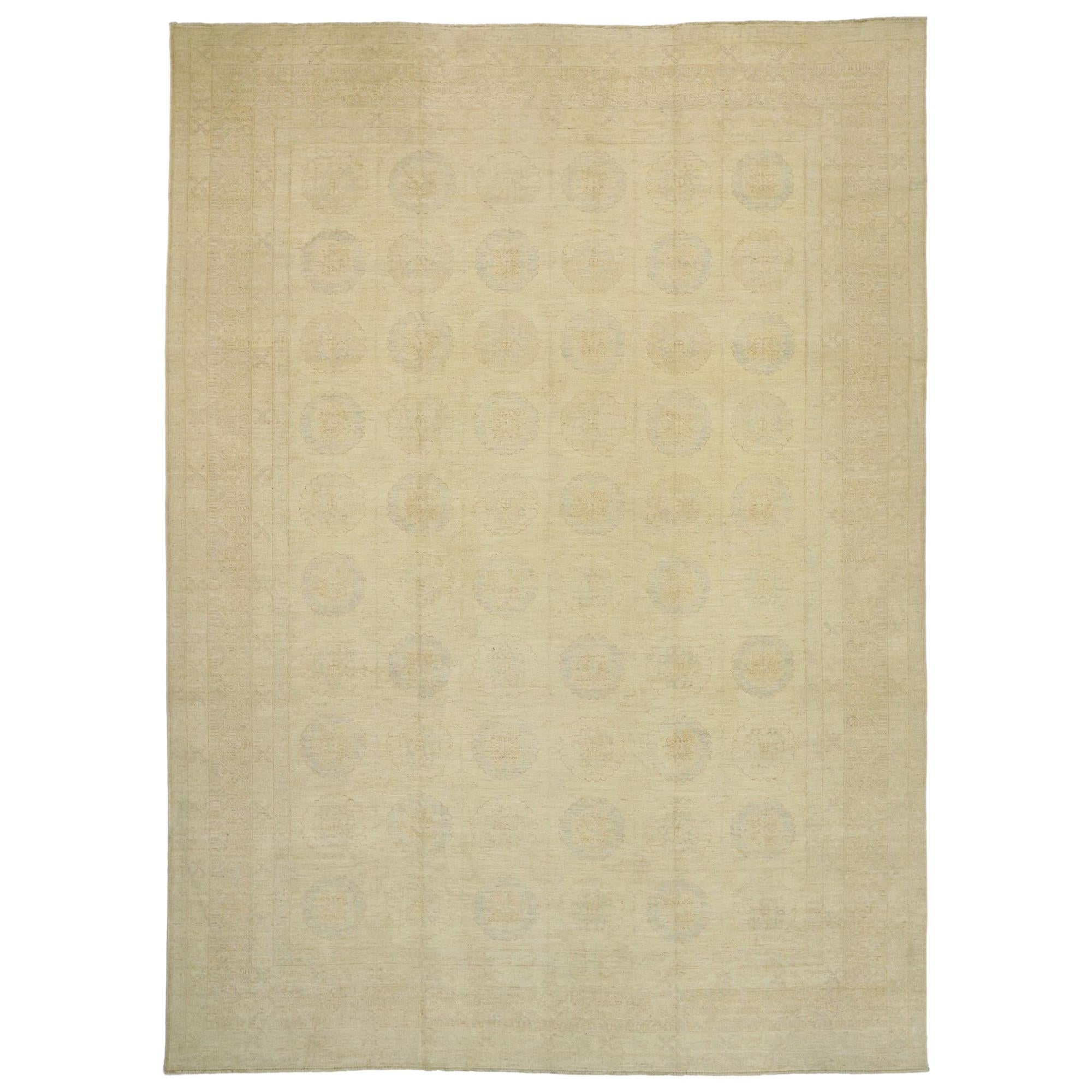 New Contemporary Transitional Khotan Rug with Colonial Revival Style ...