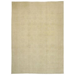 New Contemporary Transitional Khotan Oversized Rug with Colonial Revival Style