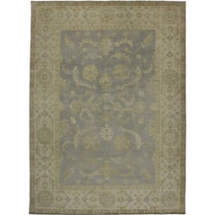 New Contemporary Transitional Oushak Style Area Rug