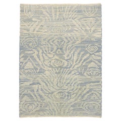New Contemporary Turkish Area Rug with Raised Design and Modern Style