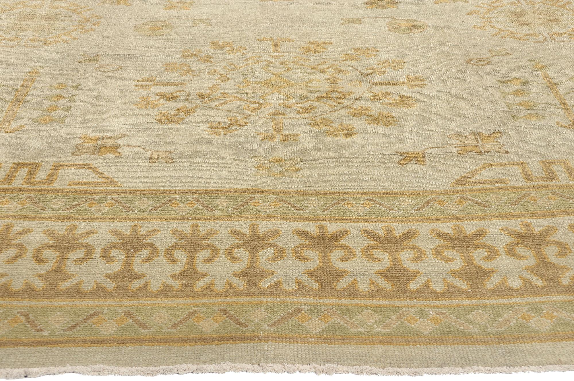 New Contemporary Türkischer Khotan-Teppich, 10'03 x 14'04 im Zustand „Neu“ im Angebot in Dallas, TX