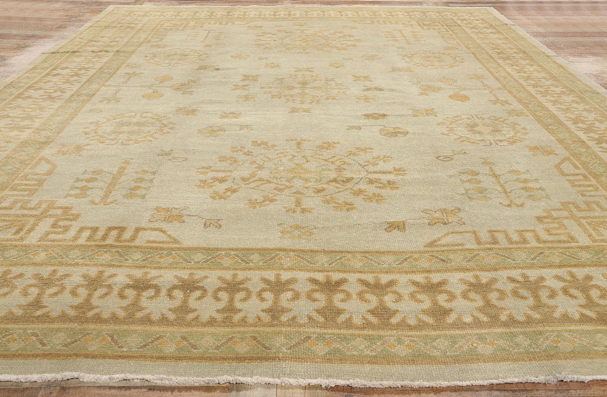 New Contemporary Türkischer Khotan-Teppich, 10'03 x 14'04 im Angebot 2