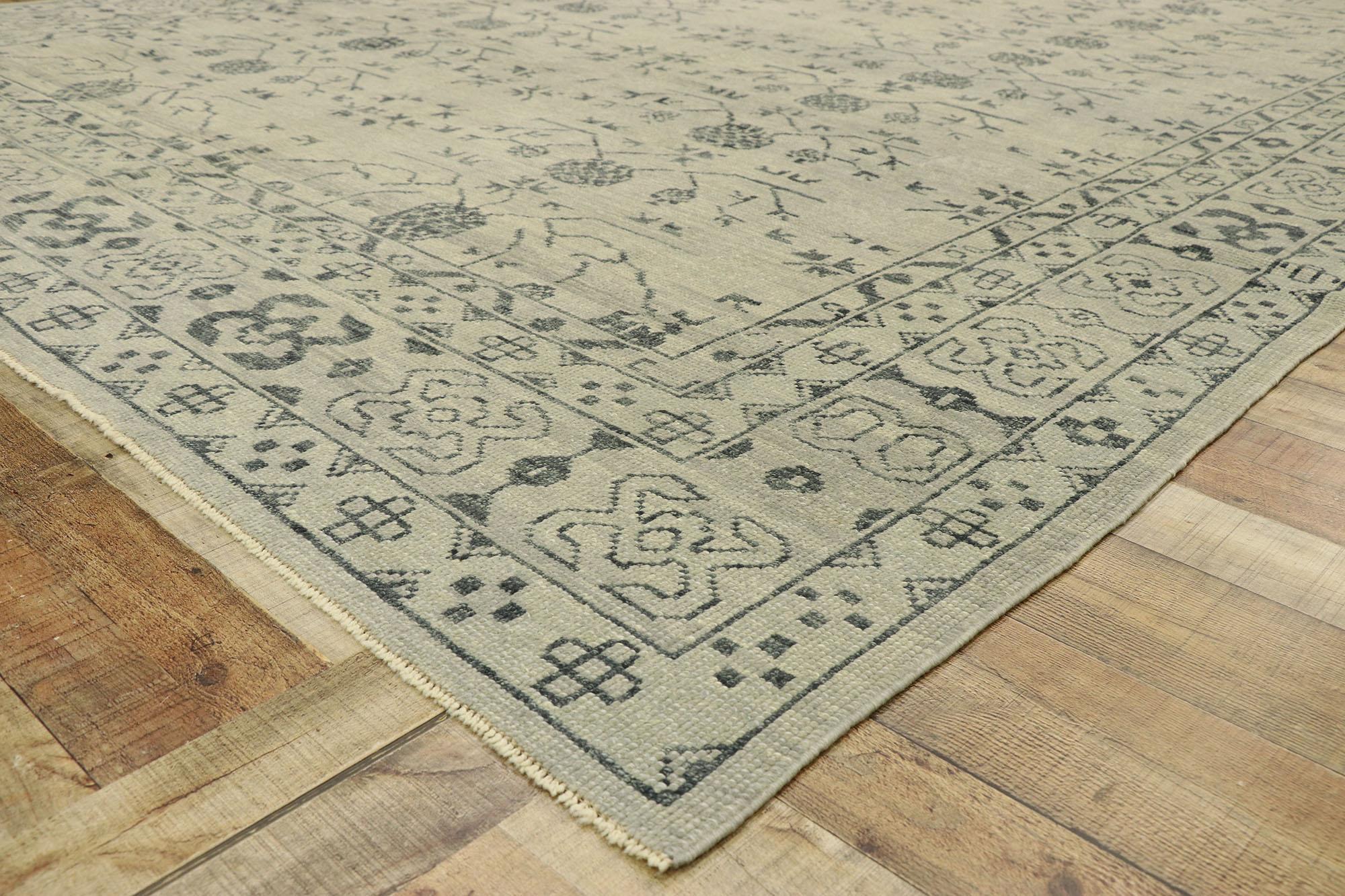 New Contemporary Turkish Khotan Rug with Modern Transitional Style For Sale 1