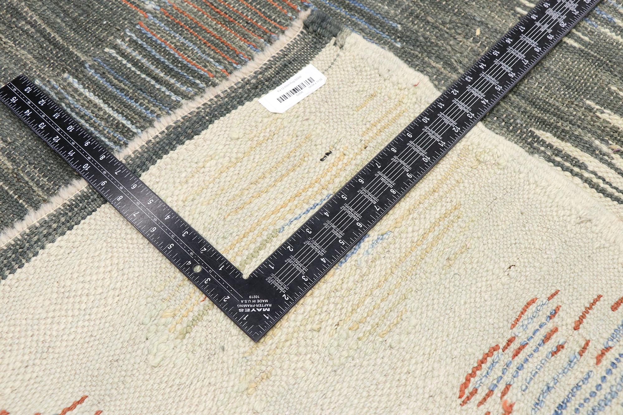 Contemporary Santa Fe Southwest Modern Turkish Kilim Rug (21. Jahrhundert und zeitgenössisch) im Angebot