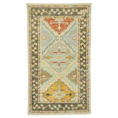 New Contemporary Turkish Oushak Accent Rug with Modern Style