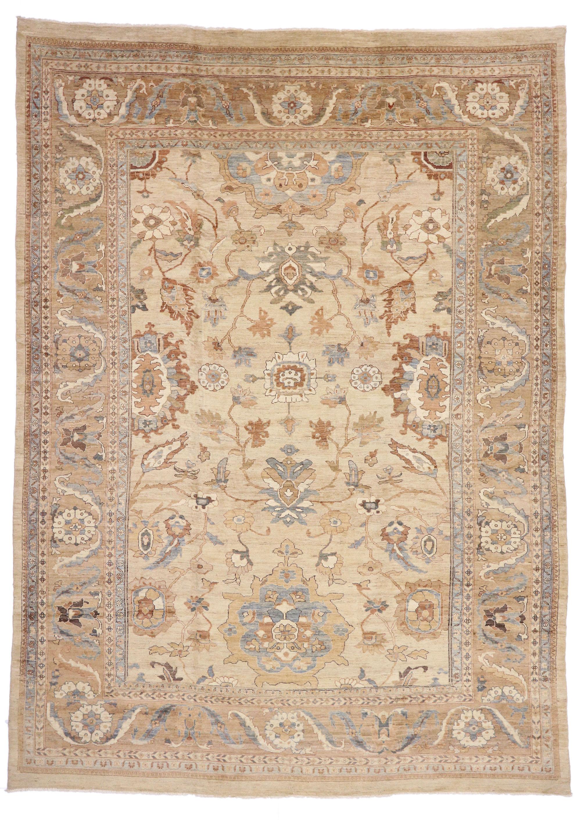 Contemporary Persian Sultanabad Rug, 13'00 x 18'00 For Sale 4