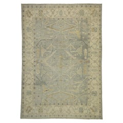 New Contemporary Turkish Oushak Area Rug with Transitional Style