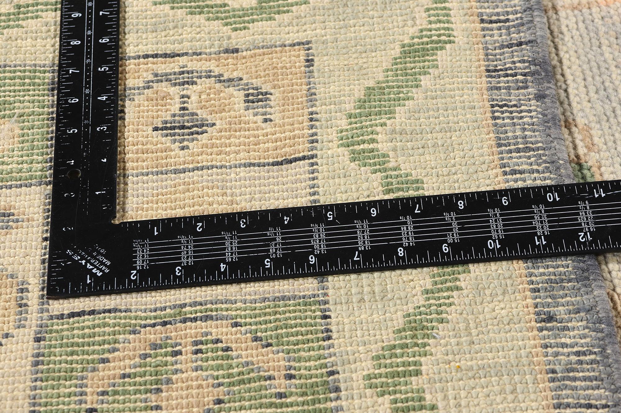 New Contemporary Turkish Oushak Carpet with Modern Style For Sale 3