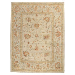 New Contemporary Turkish Oushak Carpet  with Transitional Style