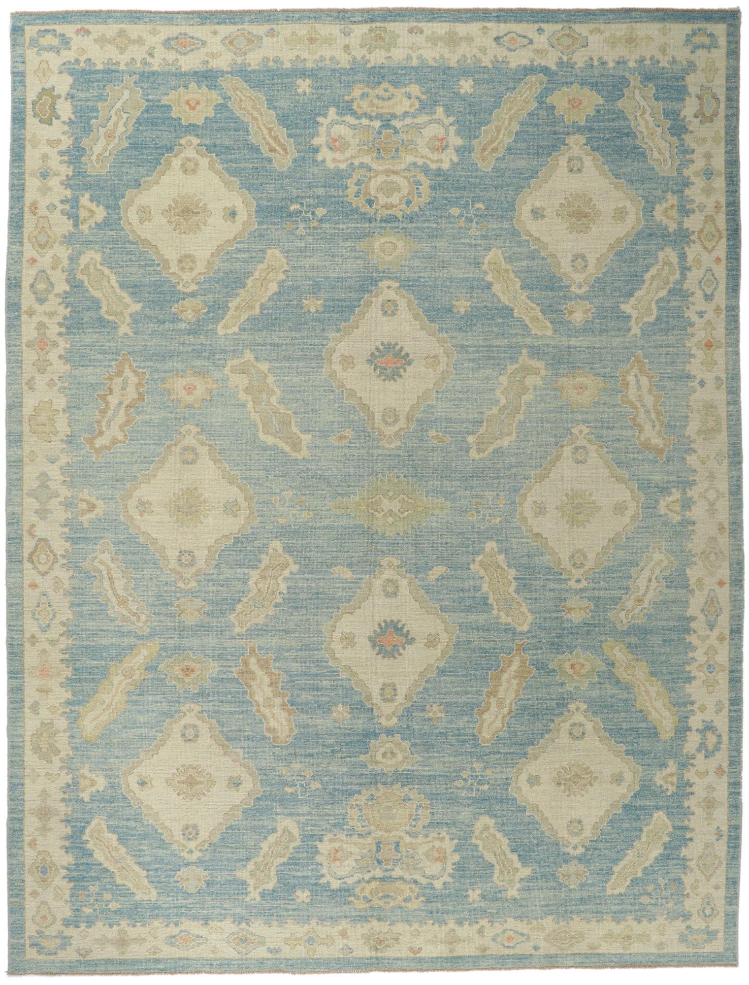 Nouveau tapis turc contemporain Oushak en vente 2